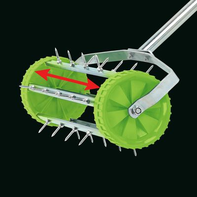 Draper Tools Rullende plenlufter med pigget trommel 450 mm grønn