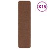 vidaXL Anti-skli Trapematter 15 stk. 75 x 20 cm Gul PP Rektangul&aelig;r