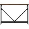 vidaXL Konsollbord brun eik 102x22,5x75 cm konstruert tre