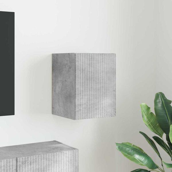 vidaXL TV Veggskap Veggmontert Betong 30 x 31 x 40 cm Konstruert tre