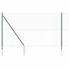 vidaXL Gjerdep&aring;le gr&oslash;nn 50 x 1,5 m (13 mm netting) St&aring;l og PVC