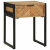 vidaXL Nattbord Brun 40 x 35 x 50 cm Massivt akasietre og metall