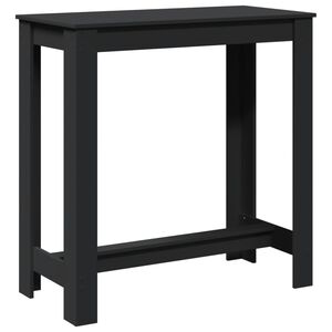 vidaXL Barbord svart 102x50x103,5 cm konstruert tre