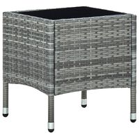 vidaXL Hagebord grå 40x40x45 cm polyrotting