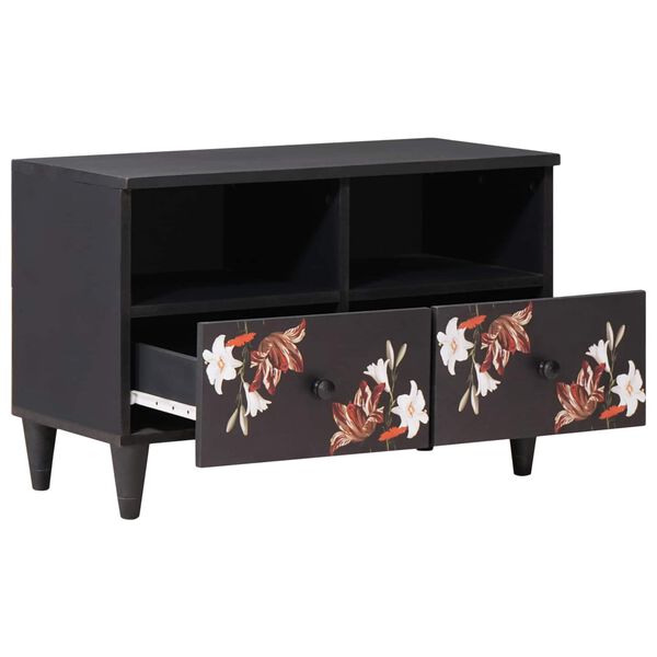 vidaXL Oppbevaringsskap Flerfarget 70 x 33,5 x 46 cm Massiv mango tre