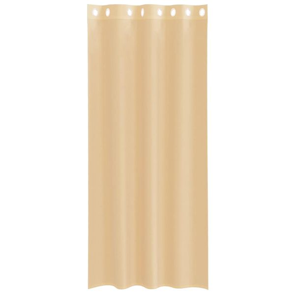 vidaXL Voilegardiner med grommets 2 stk sand