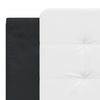vidaXL Sengeramme uten madrass Zadar svart og hvit 180x200 cm kunstl&aelig;r