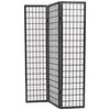 vidaXL Sammenleggbar romdeler 3 paneler japansk stil 120x170 cm svart