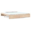 vidaXL Sengeramme heltre 200x200 cm