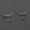 vidaXL Garderobe antrasitt 90x50x180 cm metall