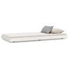 vidaXL Sengeramme uten madrass hvit 75x190 cm heltre furu