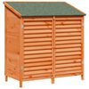 vidaXL Hagehus med tak Brun 106 x 56 x 113,5 cm Massiv Furu Tre