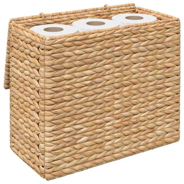 vidaXL Toalettpapirholder Naturlig 36 x 18 x 31 cm Vannhyasint