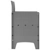 vidaXL Hage Stol 2 pcs Lysegrå 53 x 49 x 85 cm PP