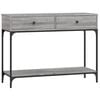 vidaXL Konsollbord gr&aring; sonoma 100x34,5x75 cm konstruert tre
