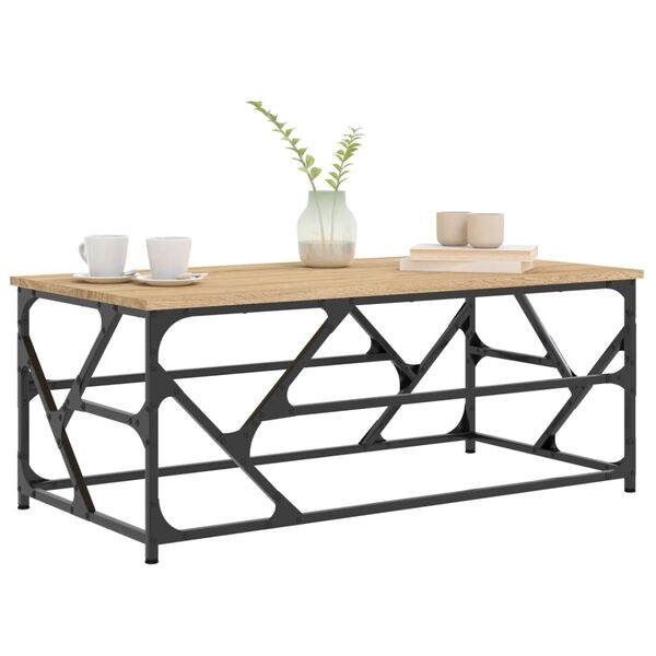 vidaXL Salongbord Sonoma eik 100x50x40 cm konstruert tre