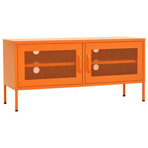 vidaXL TV-benk oransje 105x35x50 cm st&aring;l