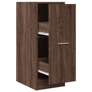 vidaXL Apotekskap brun eik 30x41x77,5 cm konstruert tre