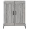 vidaXL Highboard gr&aring; sonoma 69,5x34x180 cm konstruert tre