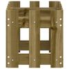 vidaXL Plantekasse med gjerdedesign 60x30x30 cm impregnert furu