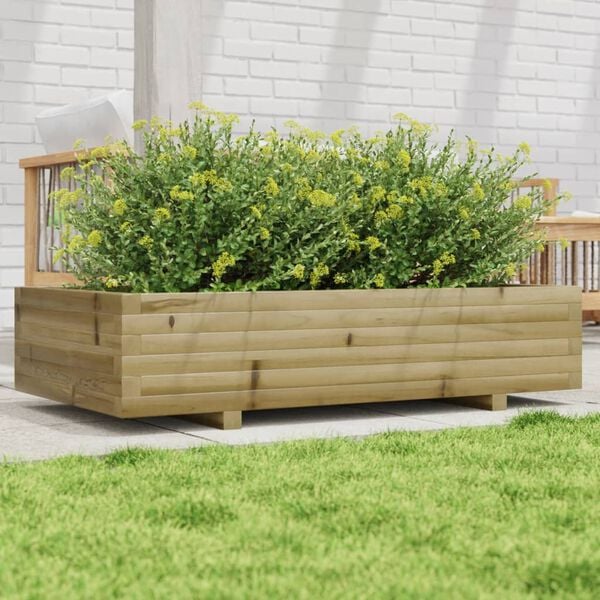 vidaXL Plantekasse 110x60x26,5 cm impregnert furu