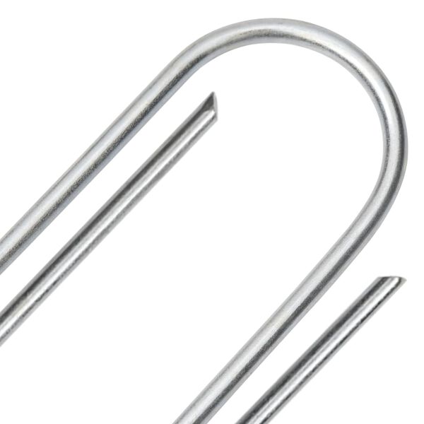 vidaXL Jordplugger U-formet 25 stk 15x3,5 cm galvanisert stål