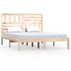 vidaXL Sengeramme uten madrass 120x190 cm heltre furu