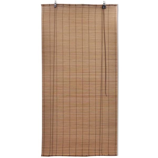 vidaXL Rullegardin bambus 80x220 cm brun