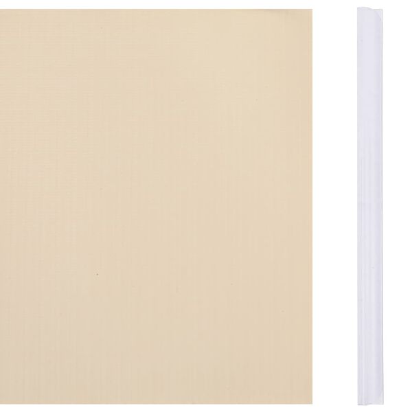 vidaXL Hageskjerm PVC 35x0,19 m kremhvit