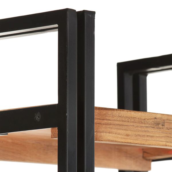 vidaXL Bokhylle 5 etasjer 40x30x180 cm heltre akasie