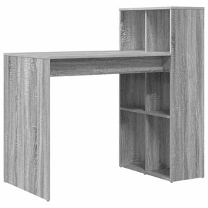 vidaXL Skrivebord Gr&aring; Sonoma Konstruert tre 108 x 55 x 103.5 cm