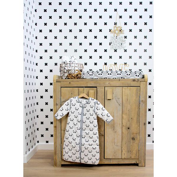 Fabulous World Veggpanel Cross hvit og svart 67104-6