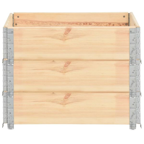 vidaXL Pallekarmer 3 stk 60x80 cm heltre furu