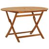 vidaXL Sammenleggbart hagebord 120 cm heltre akasie