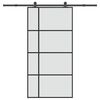 vidaXL Skyved&oslash;r med monteringssett 102,5x205 cm ESG glass og aluminium