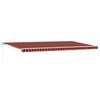 vidaXL Uttrekkbar markise oransje og brun 600 &times; 350 cm