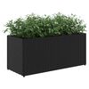 vidaXL Plantekasser med 2 potter 2 stk svart 72x30x32 cm polyrotting