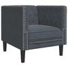 vidaXL Sofa M&oslash;rkegr&aring; 74,5 x 71 x 70,5 cm Fl&oslash;yel