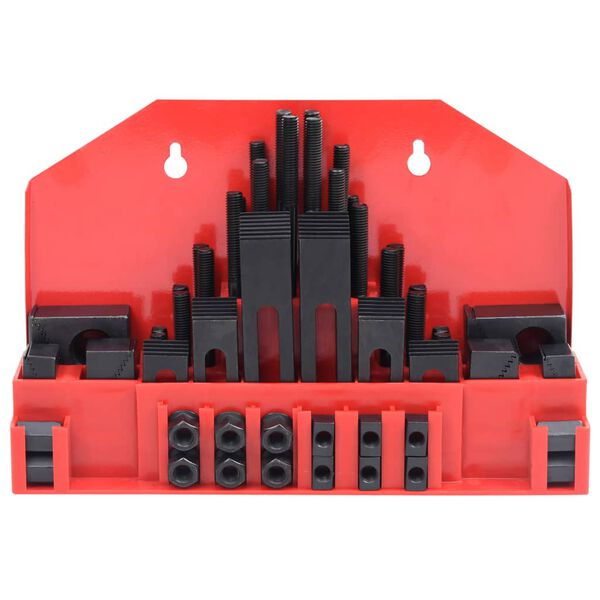 vidaXL Klemmesett 58 deler stål T-spor M10