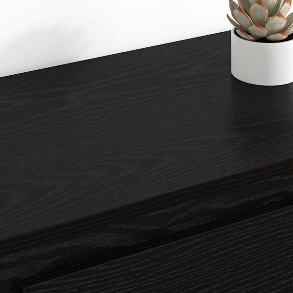 vidaXL Skap 2 pcs Svart Eik 70 x 35,5 x 67,5 cm Konstruert tre