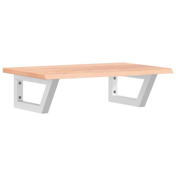 vidaXL Servanthylle veggmontert st&aring;l og heltre eik