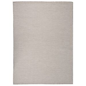 vidaXL Utend&oslash;rs flatvevd teppe 200x280 cm lysegr&aring;