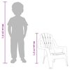 vidaXL Hagestoler 2 stk for barn rosa 37x34x44 cm PP tre-utseende