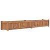 vidaXL H&oslash;ybed 200x30x25 cm heltre teak
