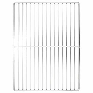 vidaXL Grillrist 40 x 30 cm Rustfritt st&aring;l S&oslash;lv