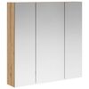 vidaXL Baderomsspeilskap Kunstnerisk Eik 70 x 14,5 x 70 cm