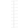vidaXL Veggmontert vinstativ for 9 flasker hvit jern