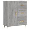 vidaXL Highboard grå sonoma 69,5x34x180 cm konstruert tre