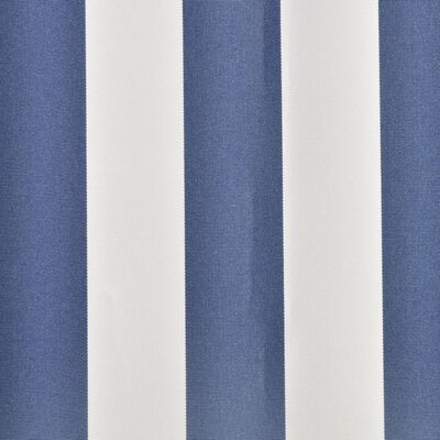 vidaXL Markiseduk blå og hvit 6 x 3 m (ramme ikke inkludert)