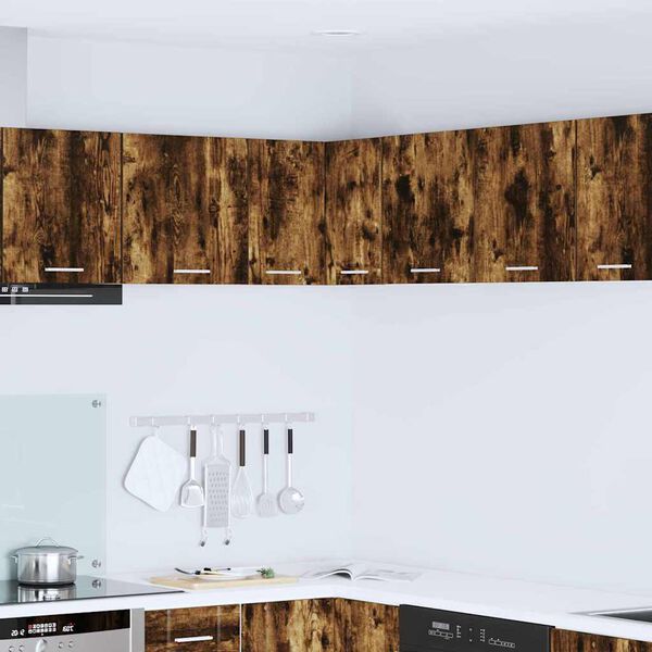 vidaXL Hengende skap R&oslash;kt eik og hvit 57 x 57 x 40 cm Konstruert tre